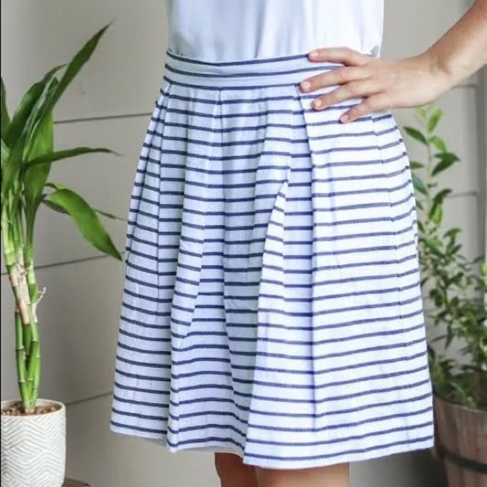 Banana Republic Brocade Pleat Skirt size 6